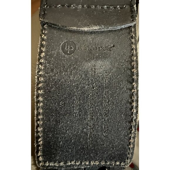 Linea Pelle Belt LP0801  80% Genuine Leather 20% Iron Size Medium Black Glam Roc main image 6